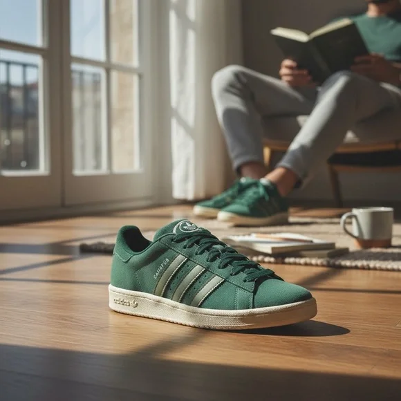 NEW Adidas Campus 00s Green Suede Men’s size 12 NWT + Box